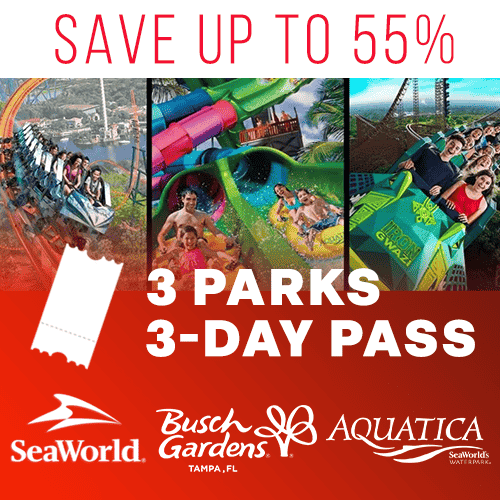 Seaworld Orlando 3-Day Ticket Multi-Park